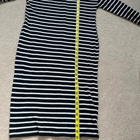 Zara Sweater Dress Striped Long Sleeves Black and White Size Small - Picture 14 of 15